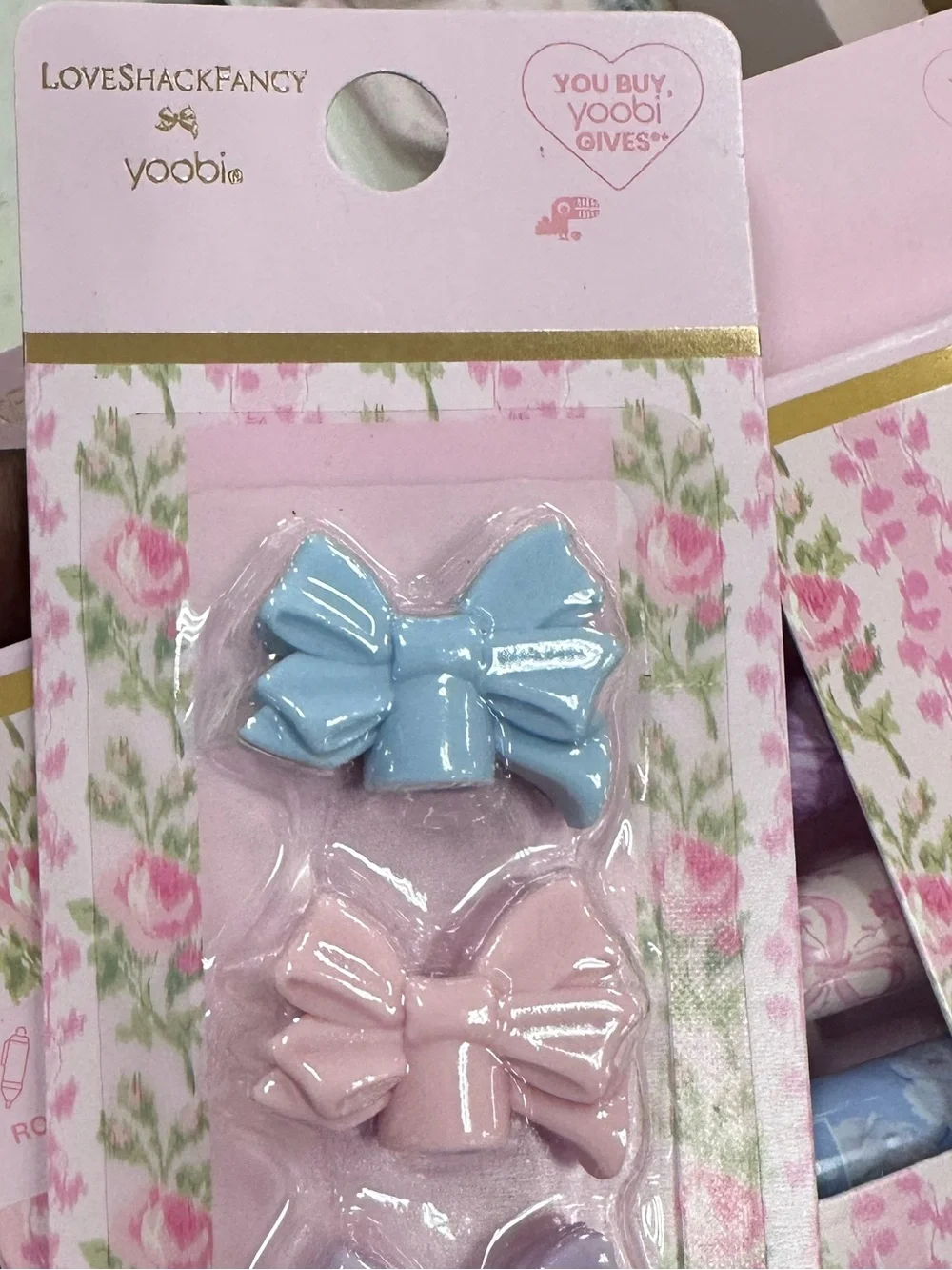 LoveShackFancy Heirloom 3pk Eraser Pencils Topper Bows